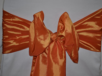 Taffeta Wedding Chair Sashes